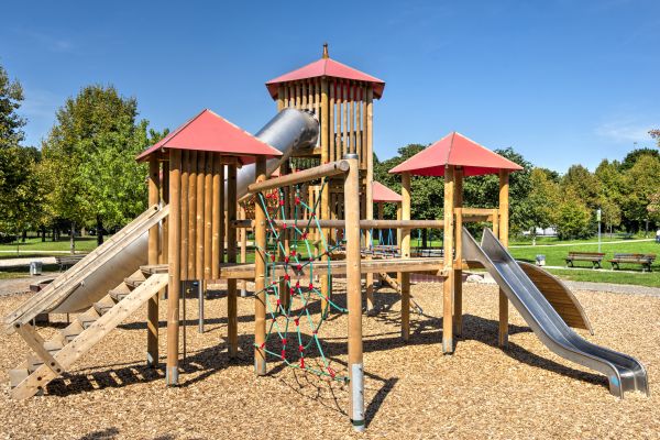 Playground Mulch Installation in Greenville