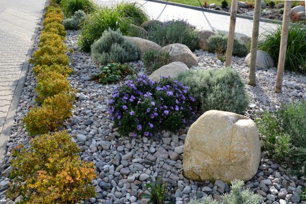 Decorative Rock Installation in Greenville