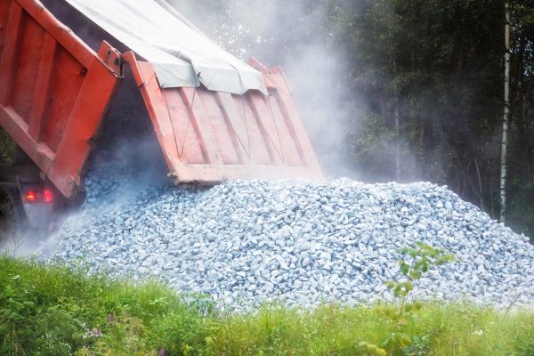 Limestone Gravel Delivery in Greenville