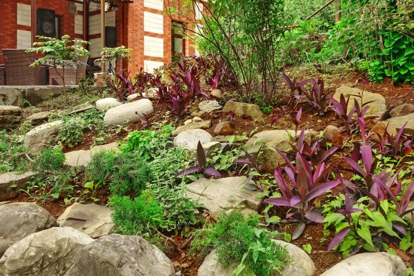 Rock Garden Landscaping in Greenville