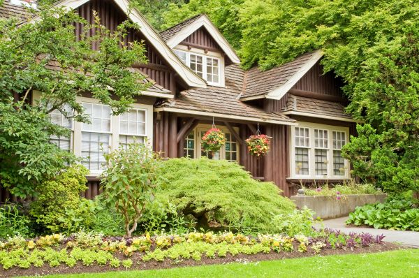 Log Home Landscaping in Greenville
